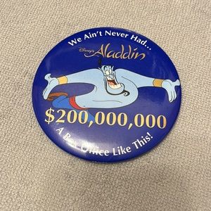 Aladdin large Button Pin